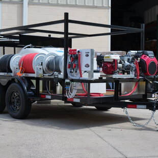 6x12 Pressure Washing & Gas Soft Wash Trailer