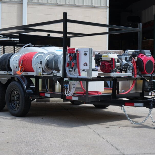 6x12 Pressure Washing & Gas Soft Wash Trailer
