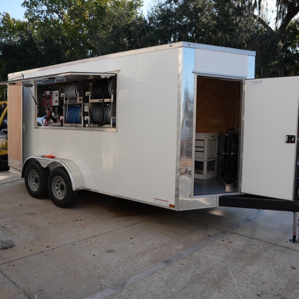 7x16 Enclosed Drone Trailer