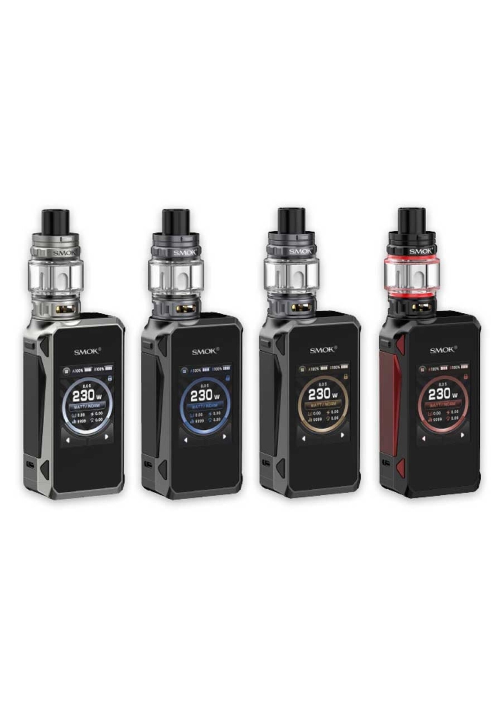 Smok SMOK G-PRIV 4 Touch Screen 230W Dual 18650 Starter Kit With Refillable 6.5ML TFV18 Mini Tank