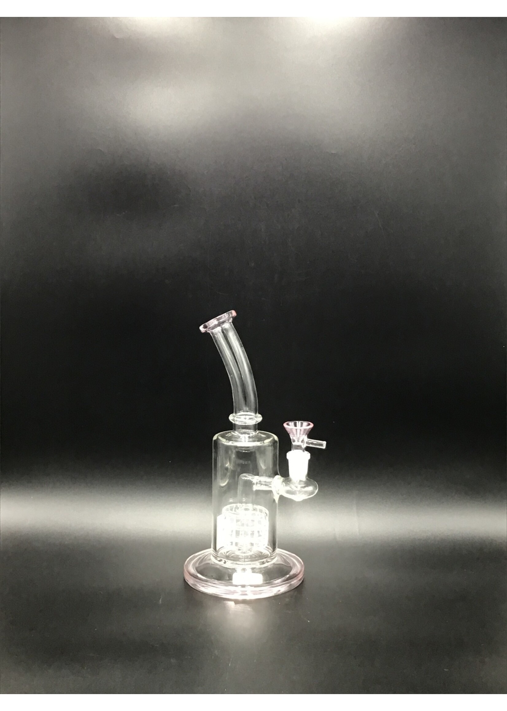 9" Bent Neck Matrix Perc Glass Water Pipe