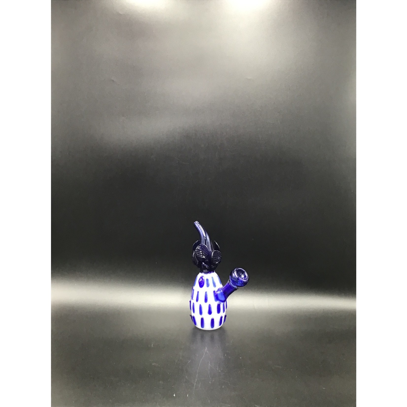 Glass Water Pipe Pineapple Design With Downstem - 130 Grams - 7 Inches