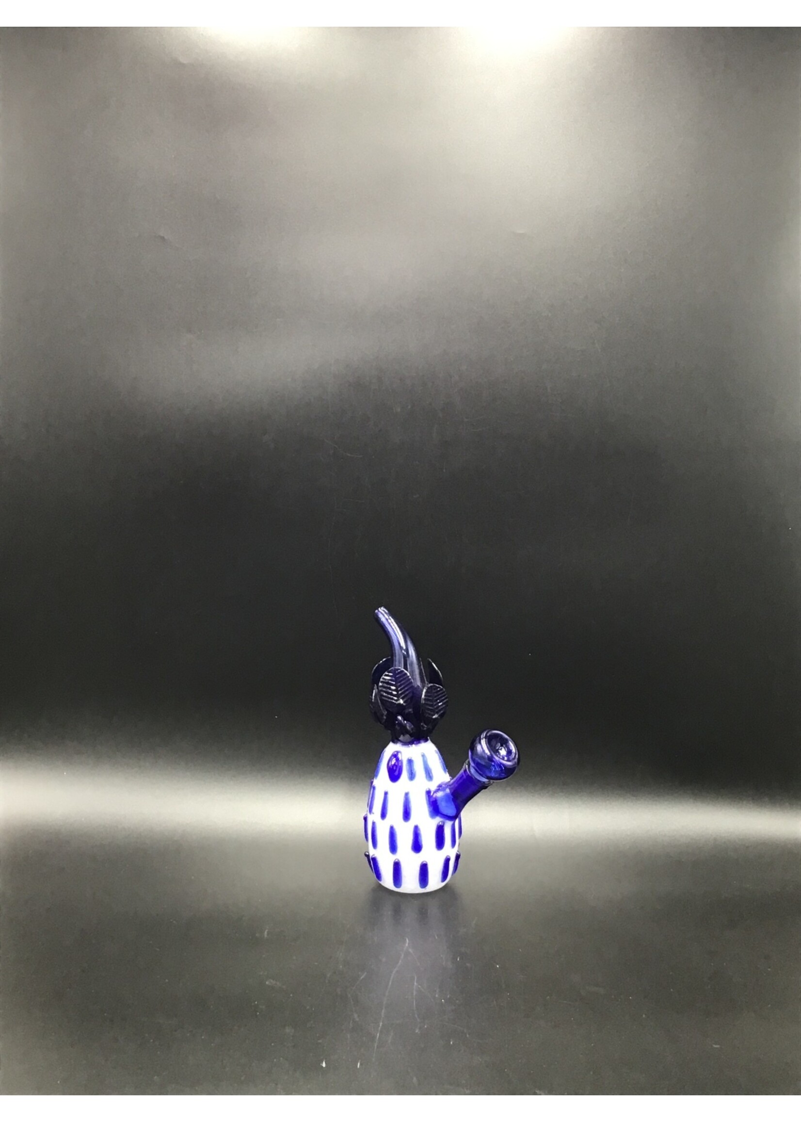 Glass Water Pipe Pineapple Design With Downstem - 130 Grams - 7 Inches