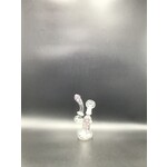 7" Color Trim Bubbler Water Pipe - with 14F Oil Dome