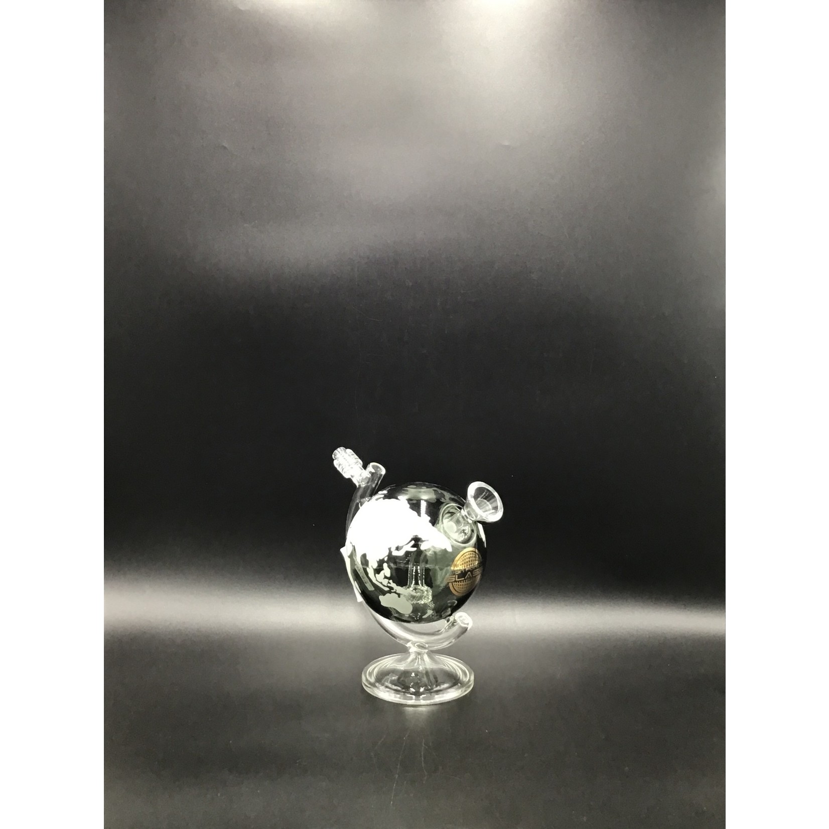 On Point Glass On Point Glass - 8" Glow In The Dark World Globe Water Pipe Box Set - with 14M Bowl