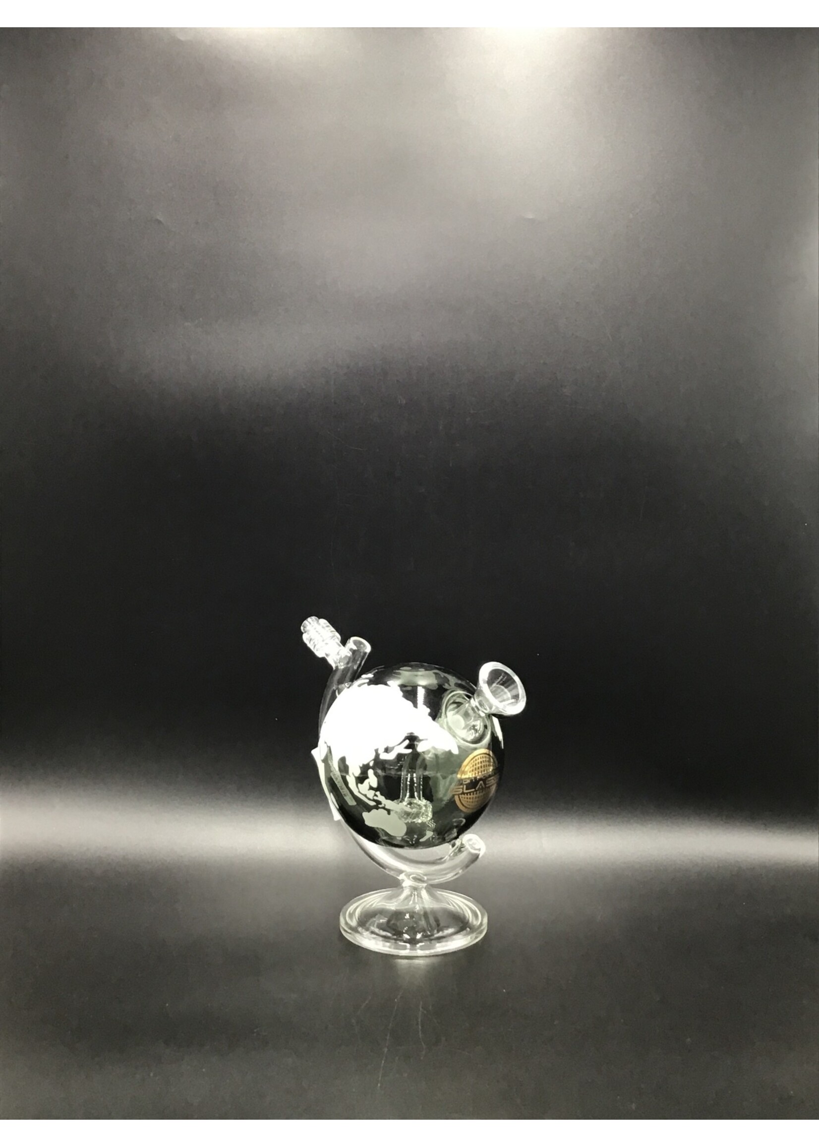 On Point Glass On Point Glass - 8" Glow In The Dark World Globe Water Pipe Box Set - with 14M Bowl