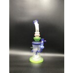 Tataoo TATAOO - 12" Sand Blasted Gemstone Big Rig Water Pipe - with 14M Bowl