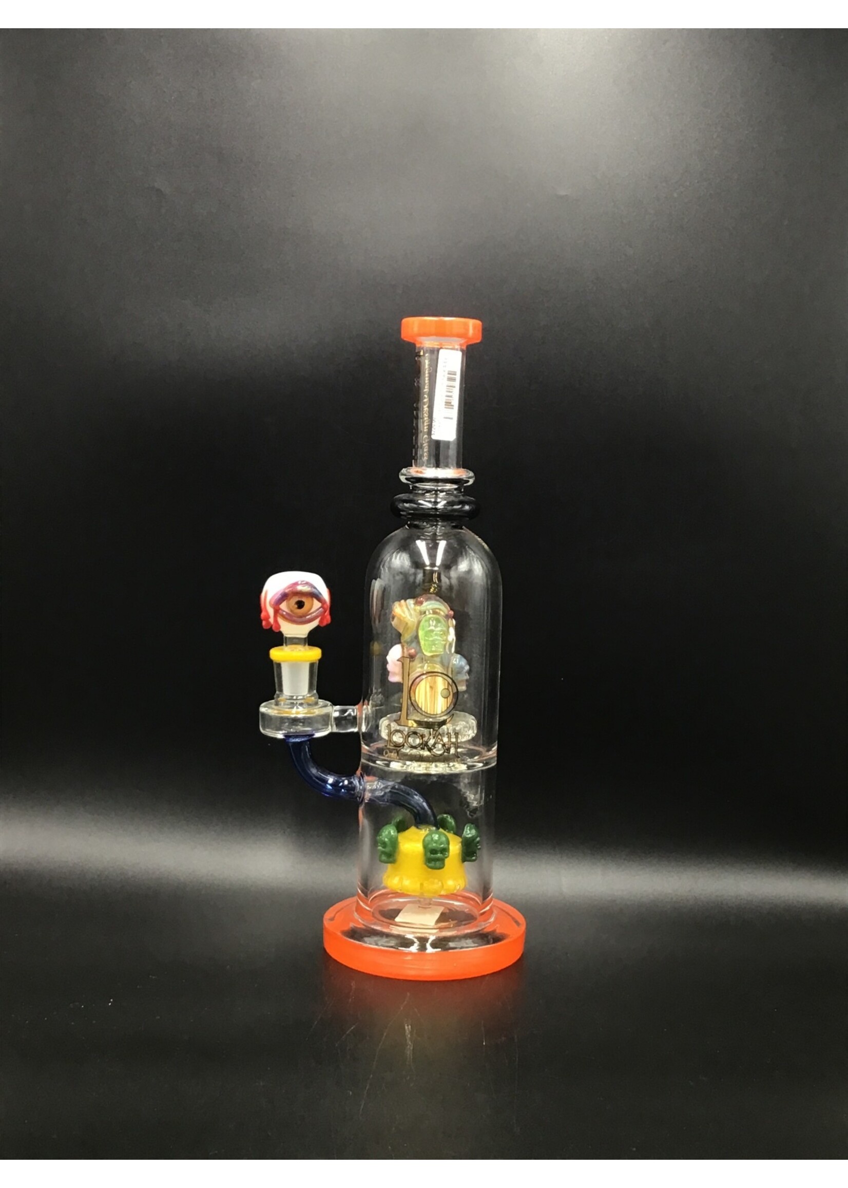 Lookah Lookah - 13" Color Trim Face & Eyes Showerhead Perc Big Rig Water Pipe