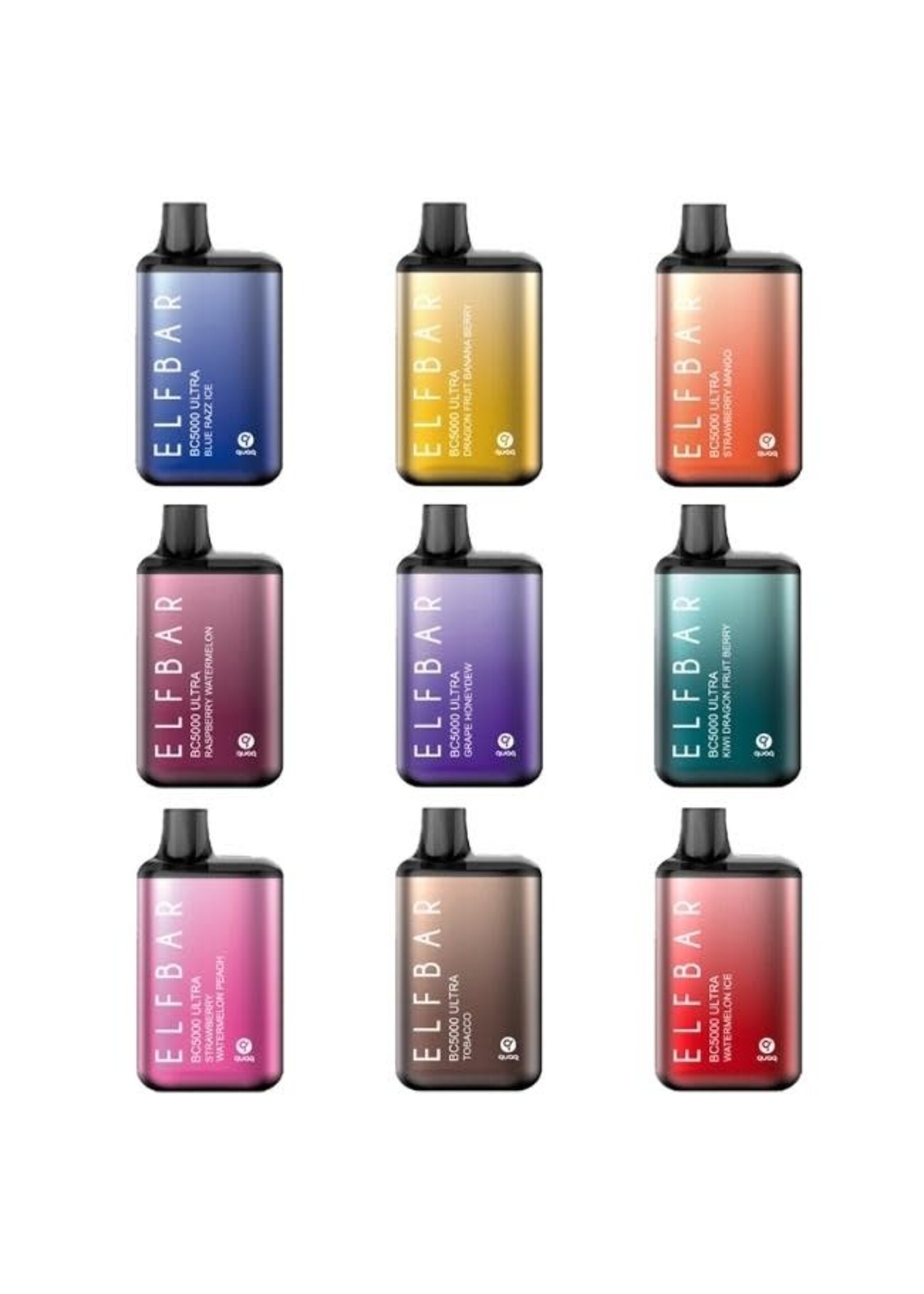 Elfbar Elfbar BC5000 ULTRA 13ML 5000 Puffs 650mAh Prefilled Nicotine Salt Rechargeable Disposable Pod Device