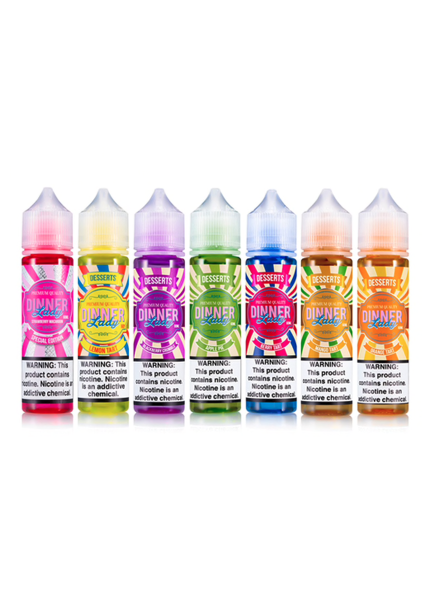 Dinner Lady E-Liquid Dinner Lady Synthetic Nicotine E-Liquid 60ML