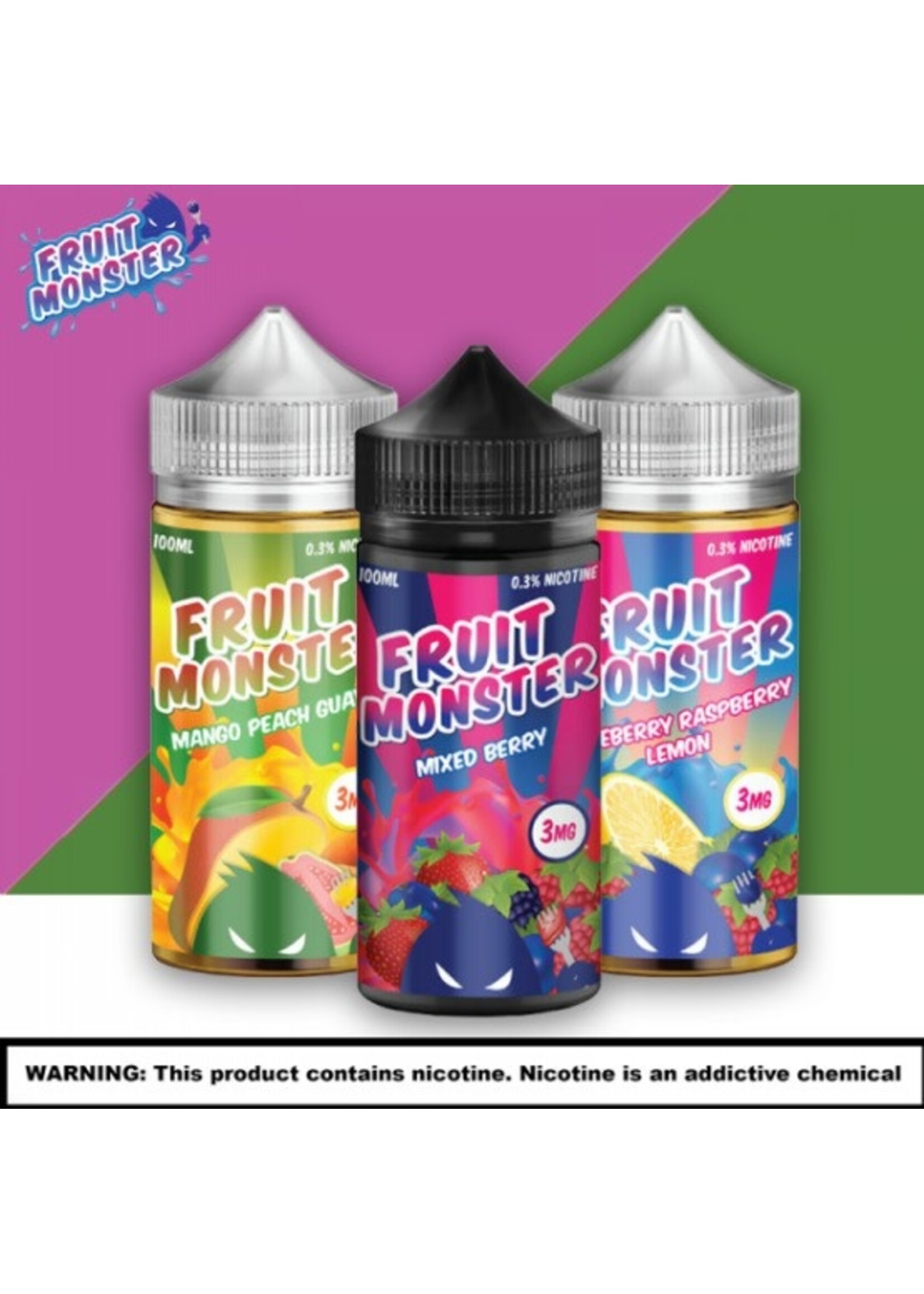 Fruit Monster Fruit Monster Tobacco-Free Nicotine E-Liquid  100ml