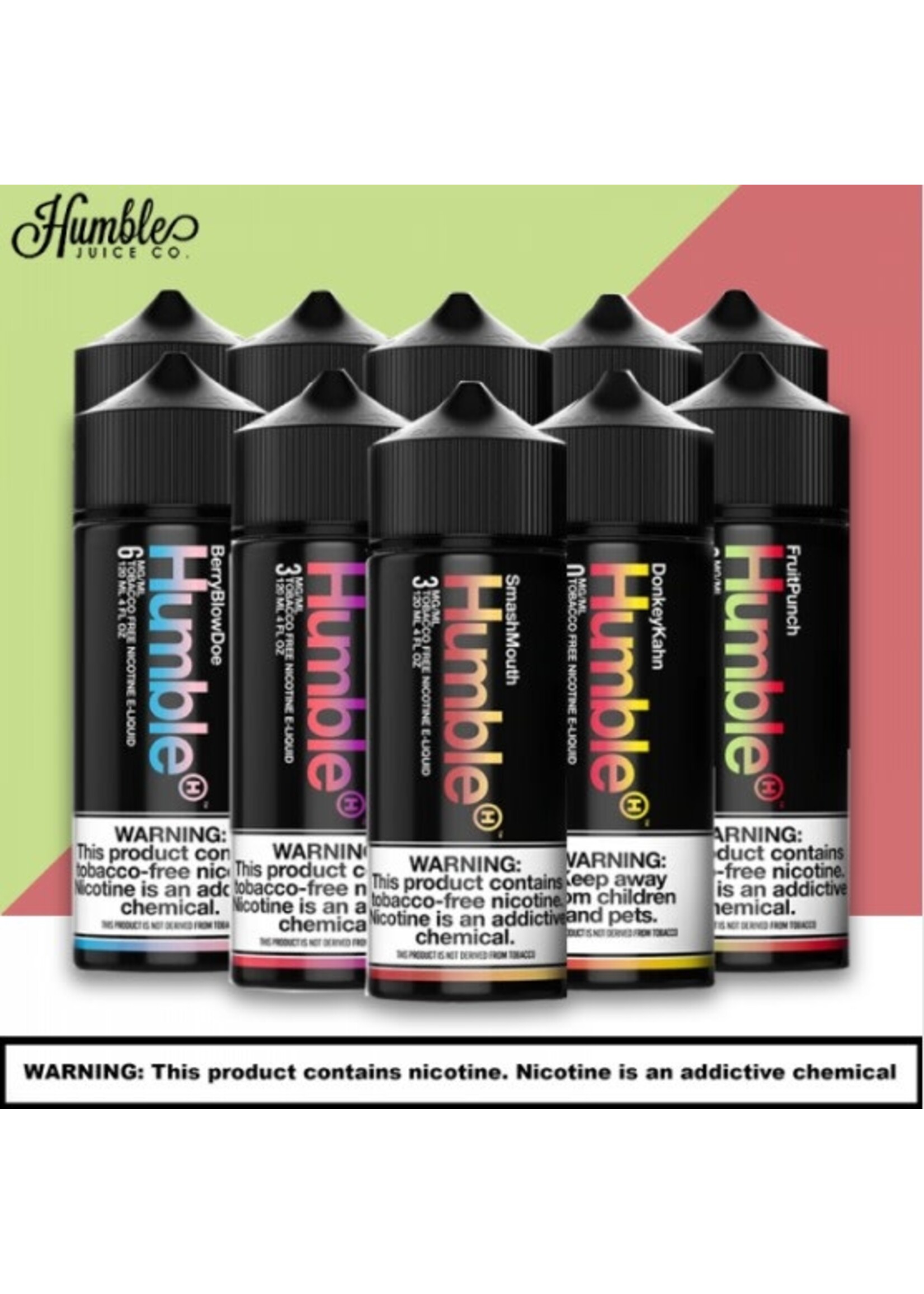 Humble Humble Juice Co. Tobacco Free Nicotine E-Liquid 120ML