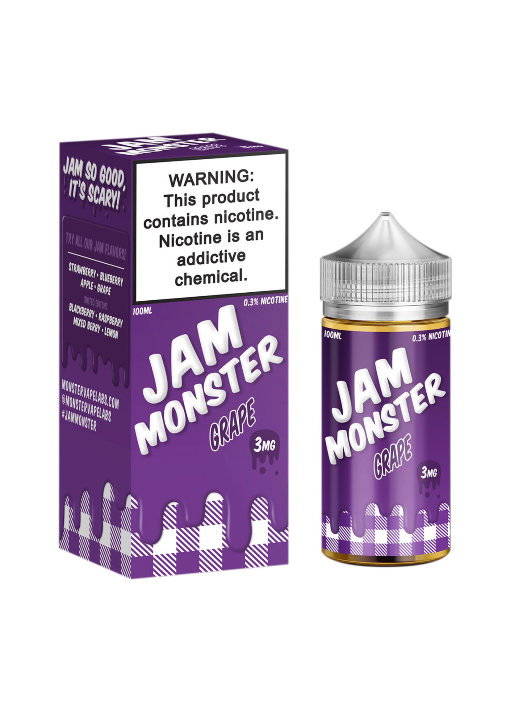 Jam Monster Jam Monster Tobacco-Free Nicotine E-Liquid 100ML