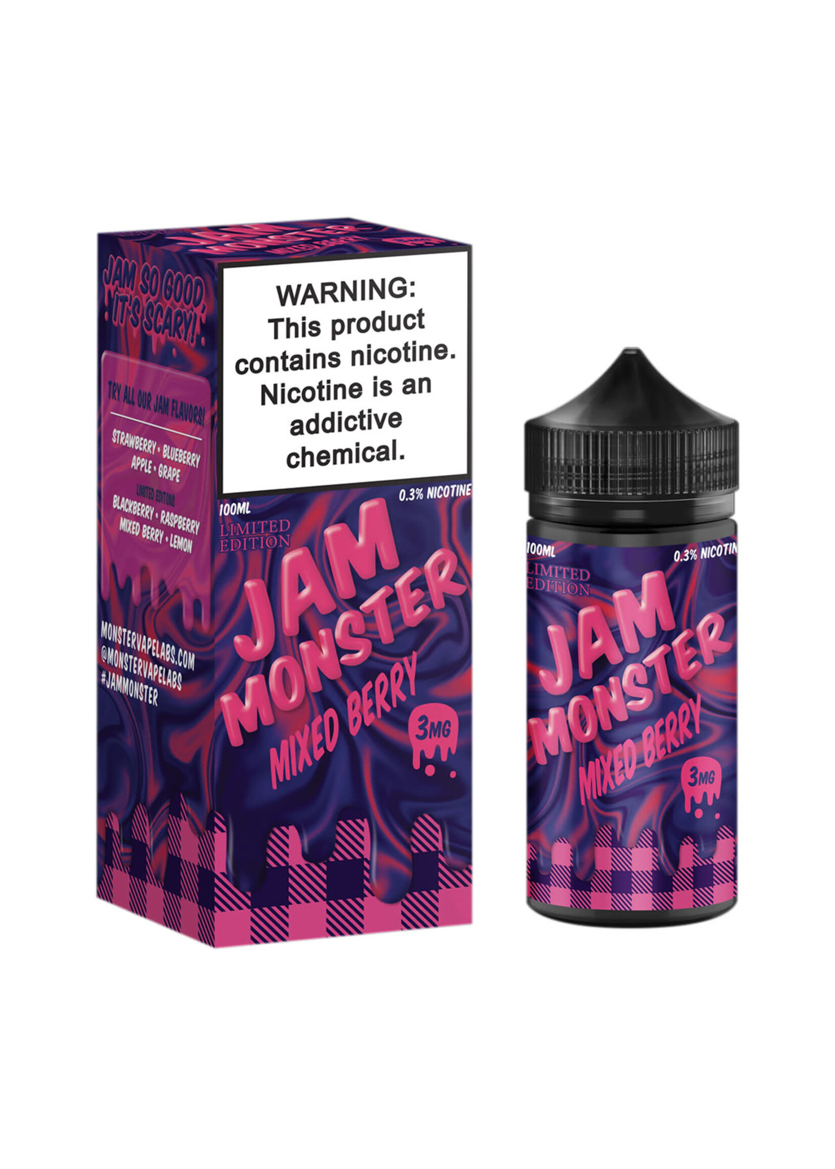 Jam Monster Jam Monster Tobacco-Free Nicotine E-Liquid 100ML