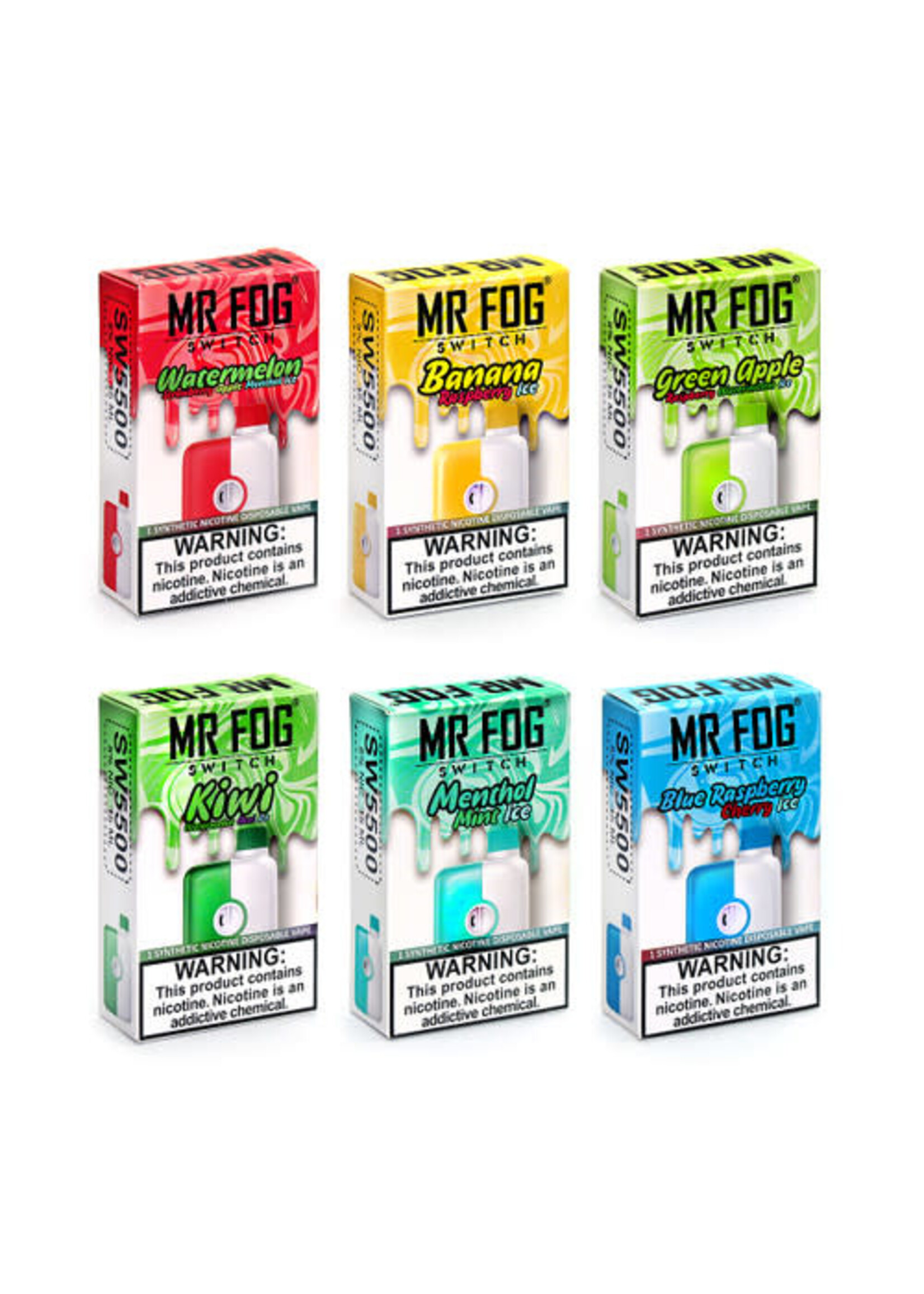 Mr Fog Mr Fog SWITCH 15ML 5500 Puffs 650mAh Rechargeable Disposable