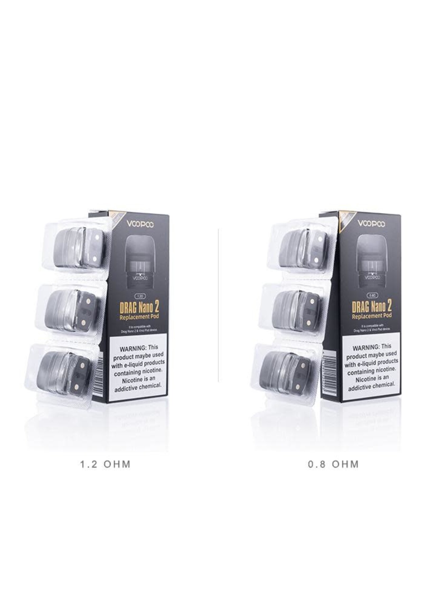 VooPoo VooPoo Drag Nano 2 Replacement Pod Cartridge - 3PK