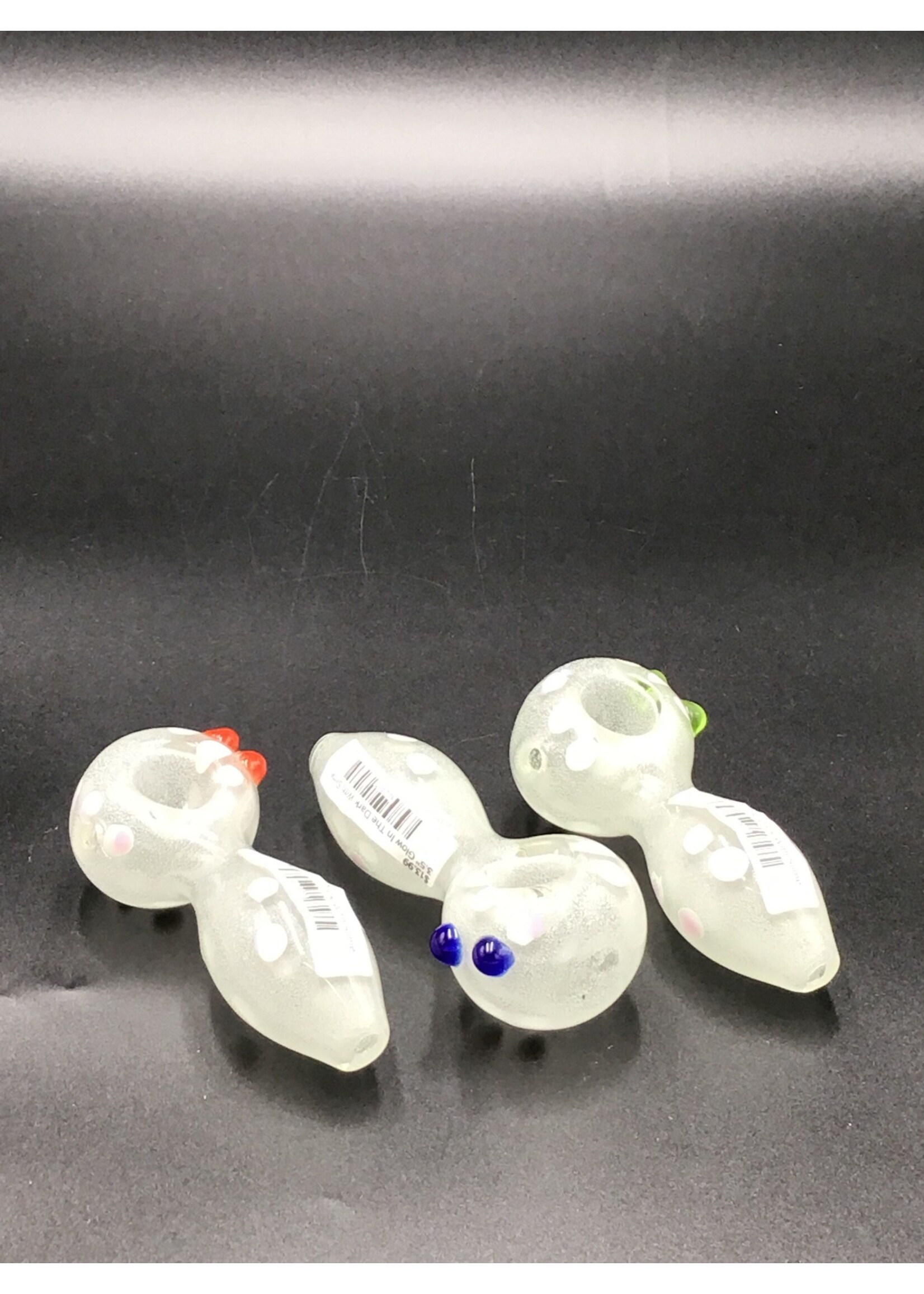 3.5'' Glow In The Dark With Slime Dot Spoon Pipe