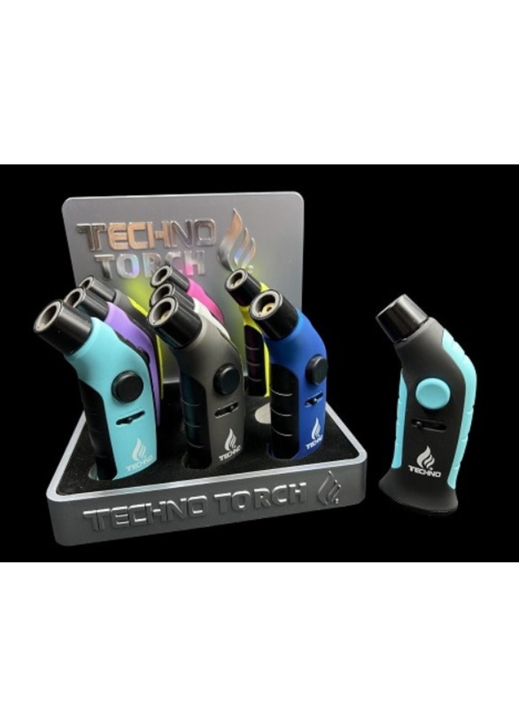 Techno Torch Techno Torch Rubber Finish Single Flame Torch Lighter