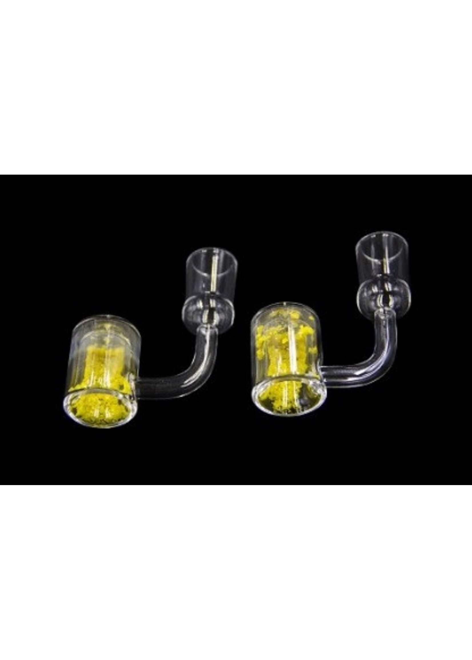 18mm Female Reactor Yellow Colored Beads Quartz Banger QTCB
