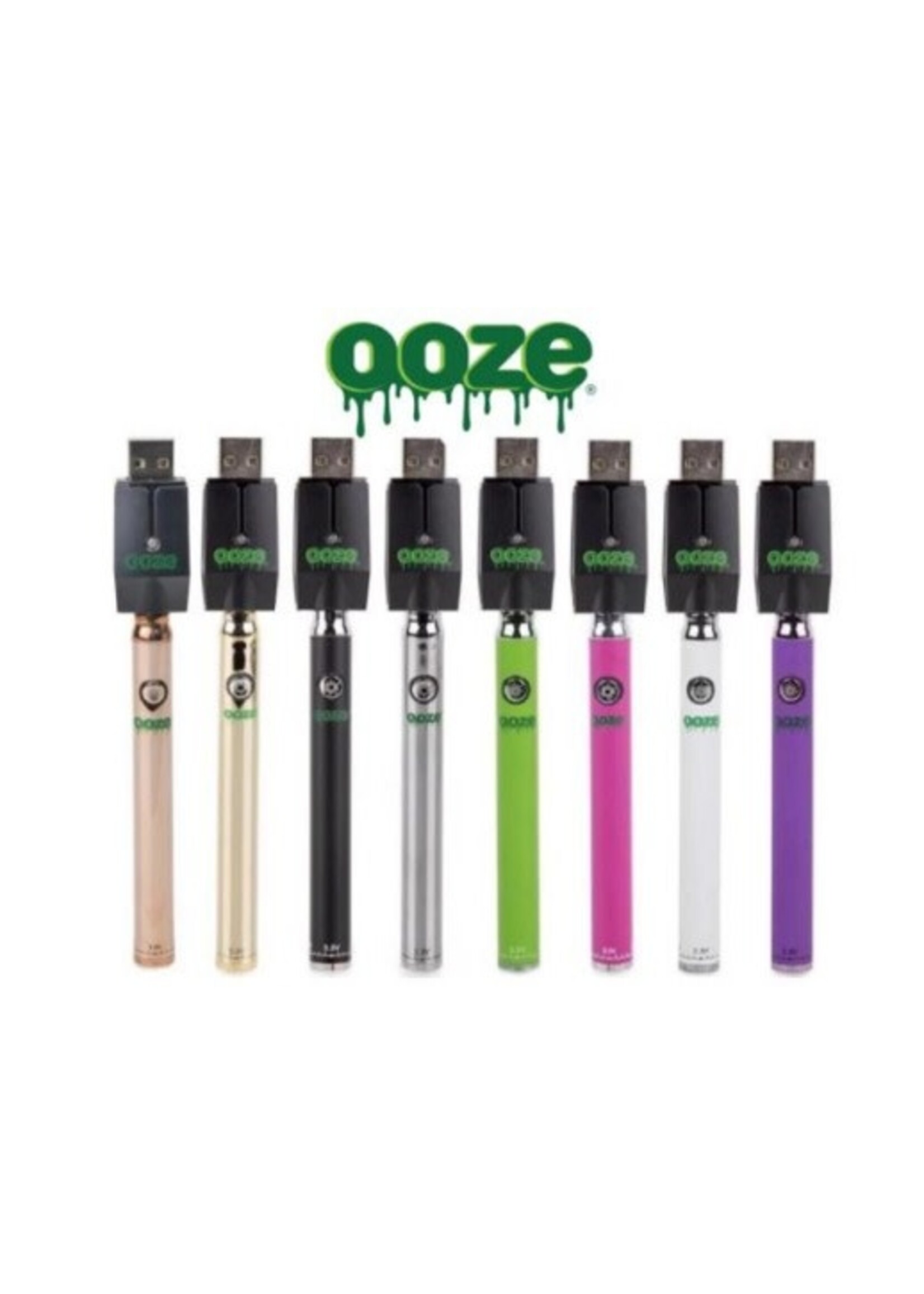 Ooze Ooze Slim Twist 510 Thread 320 mAh CBD Vape Pen Battery + USB Charger