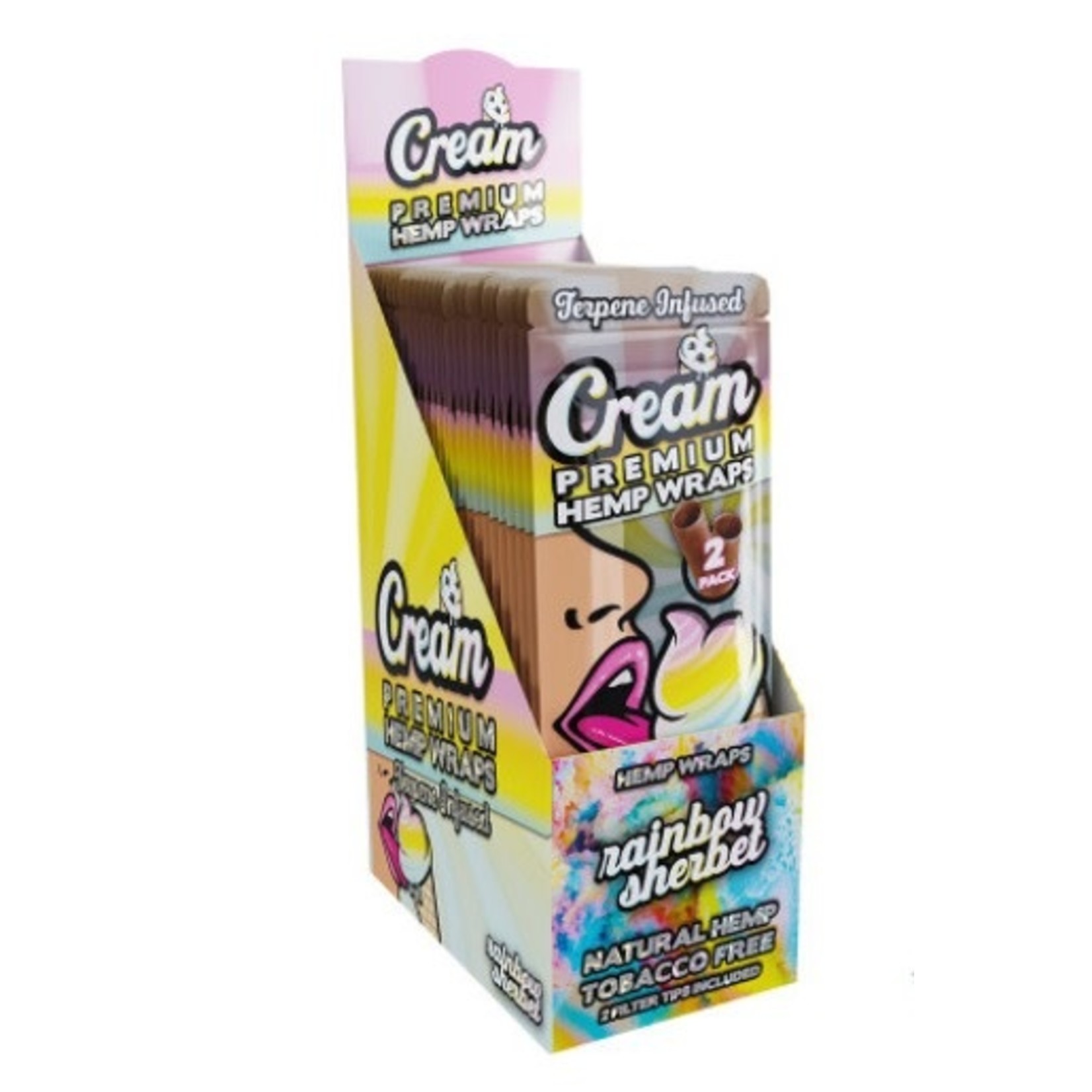 Cream Hemp Wraps Cream Premium Hemp Terpene Infused Wraps
