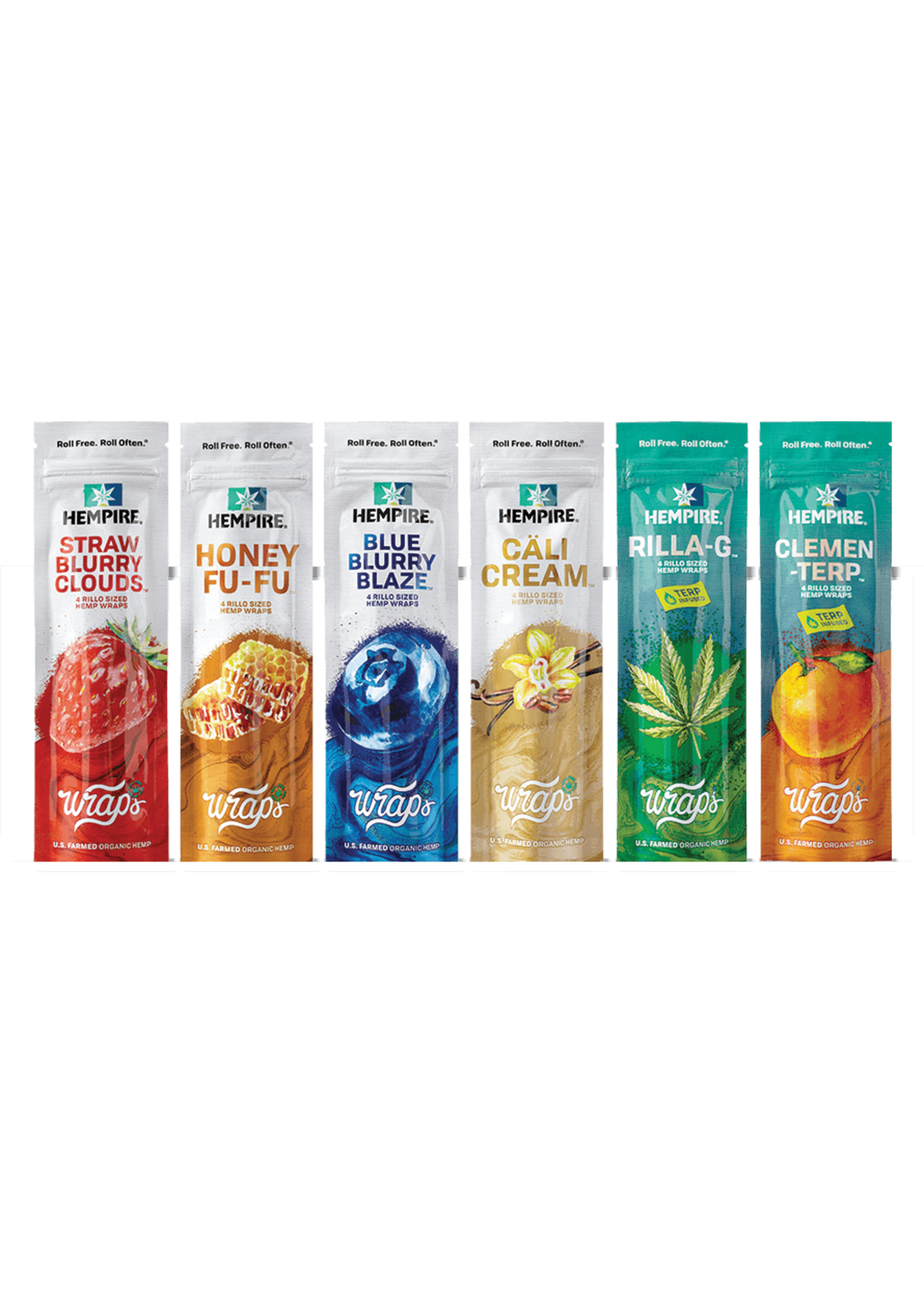 Hempire Wraps Hempire Wraps 4/15ct Rillo Size Hemp Wraps