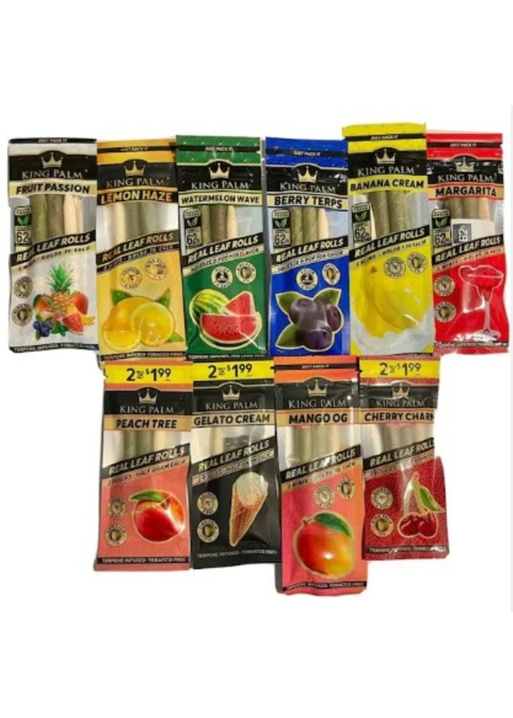 King Palm King Palm 2pk Mini Size Flavored Wraps