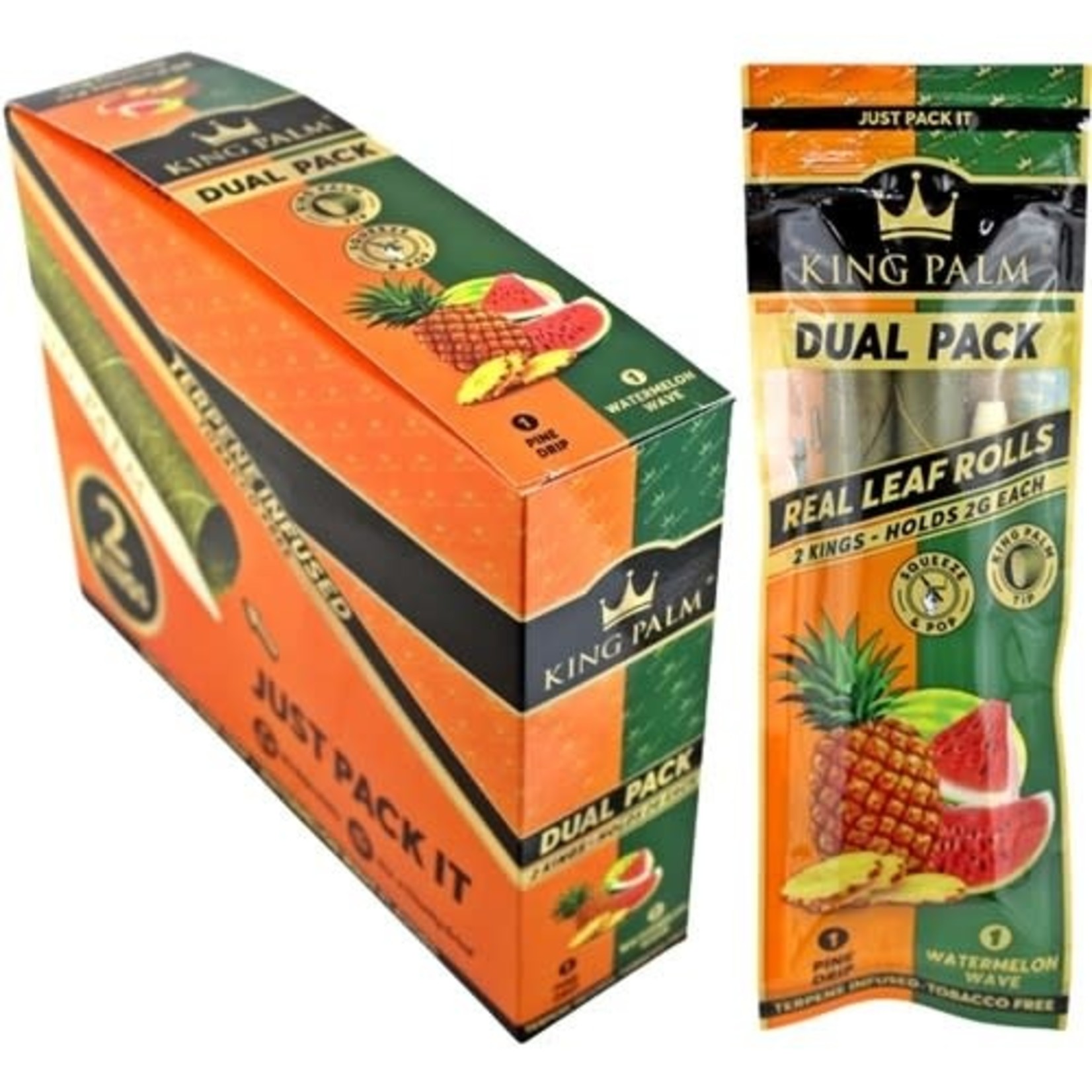 King Palm Duos 2 Flavors in 1 - King Size