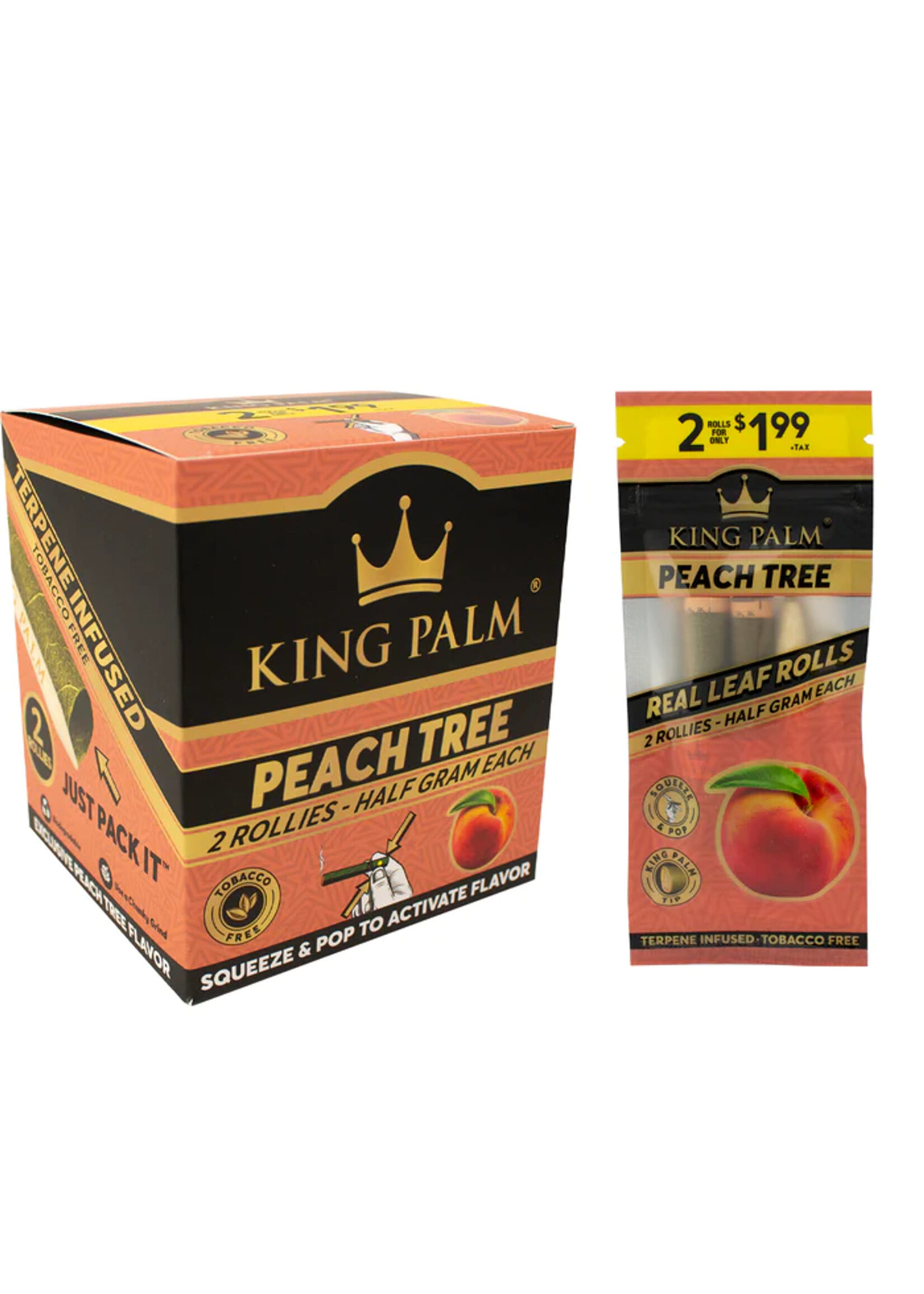 King Palm King Palm Flavored Rollie Size Rolls 2pk Pouch