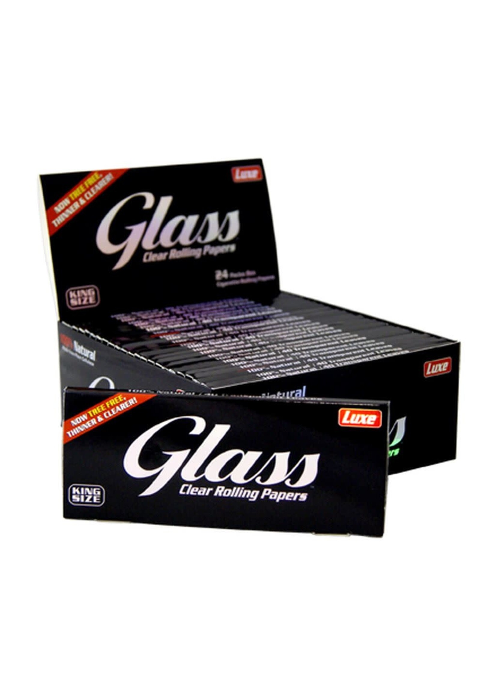 Luxe Glass Luxe - Glass Clear Rolling Papers Cellulose