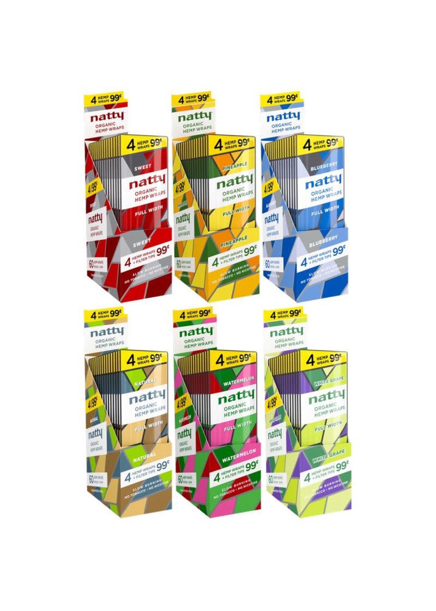 Natty Hemp NATTY HEMP WRAPS 4CT