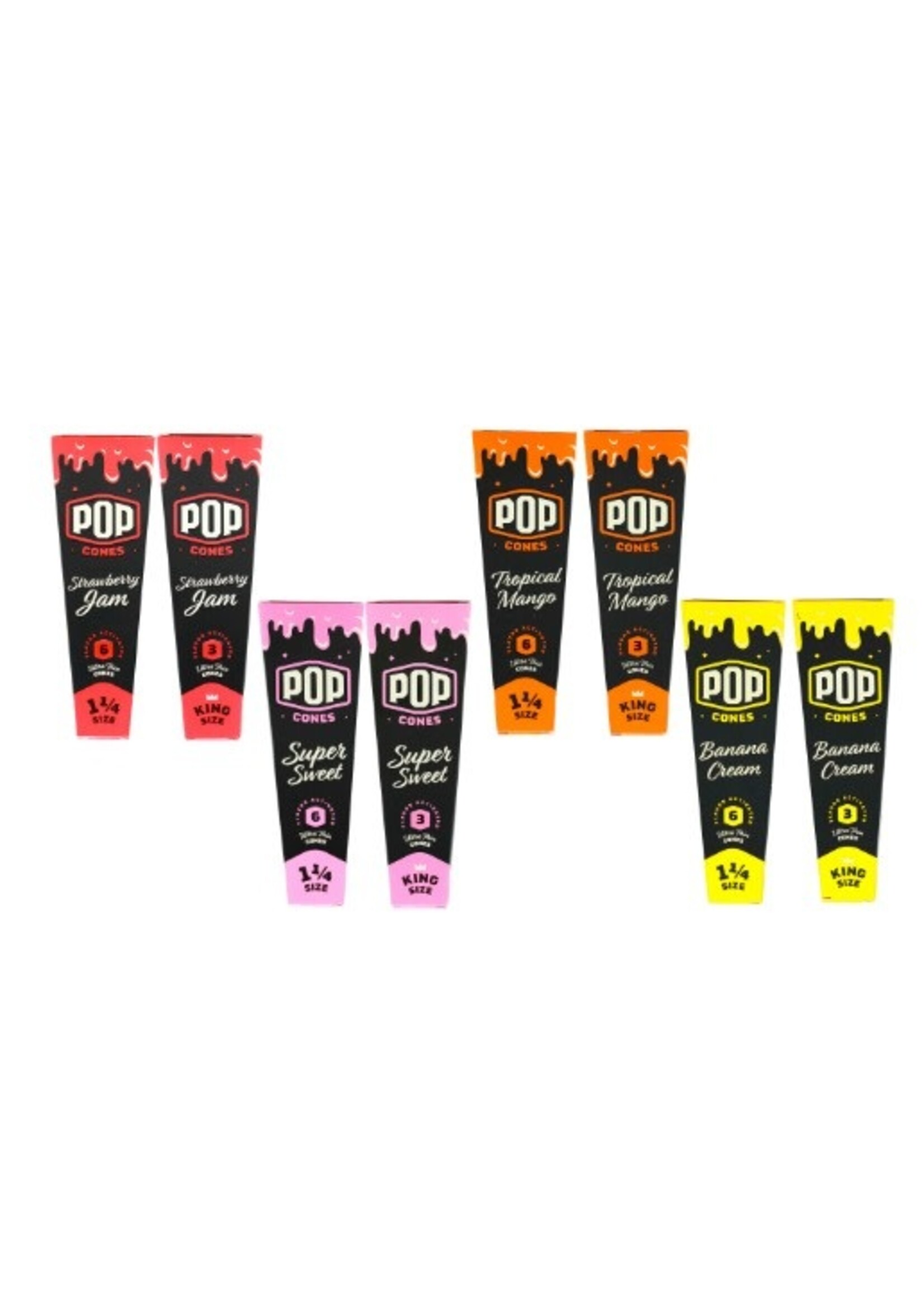 Pop Cones Pop Cones Pre-rolled 1 1/4 Cone 6ct
