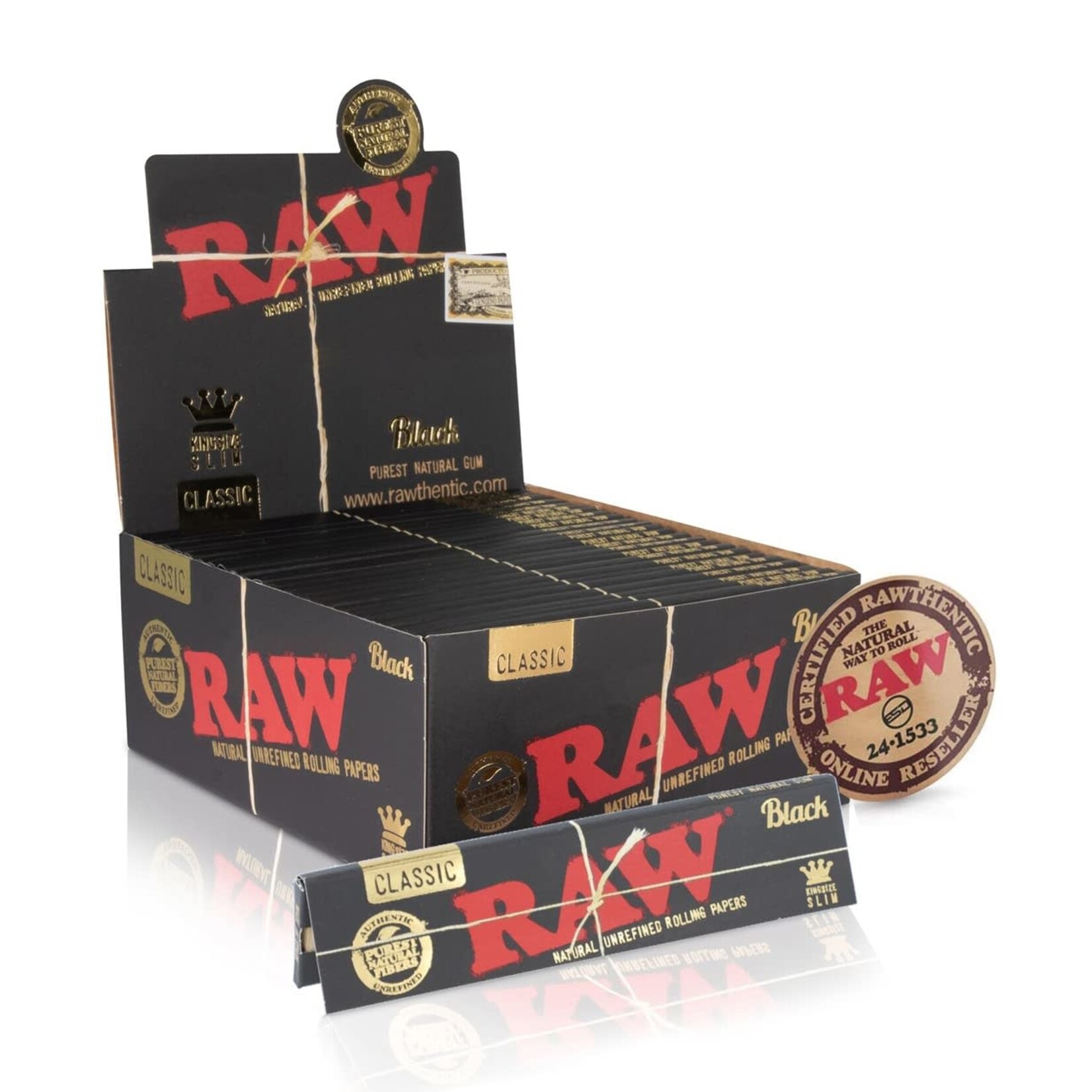 Raw® RAW® - Black Rolling Papers - Assorted Sizes