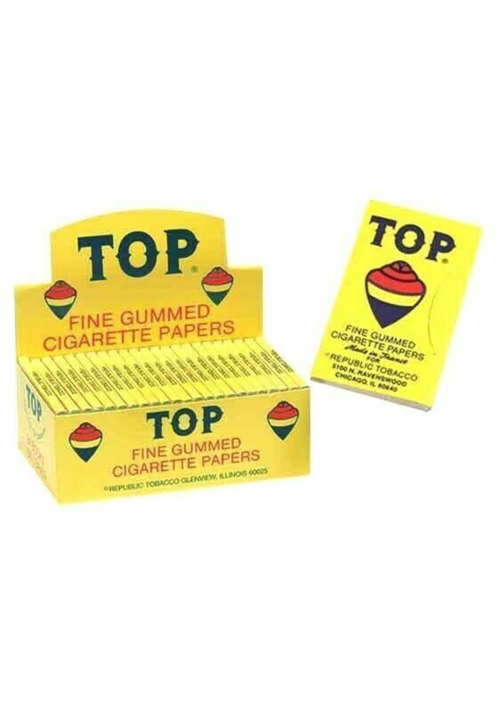 TOP TOP Fine Gummed Cigarette Rolling Papers - Single Wide