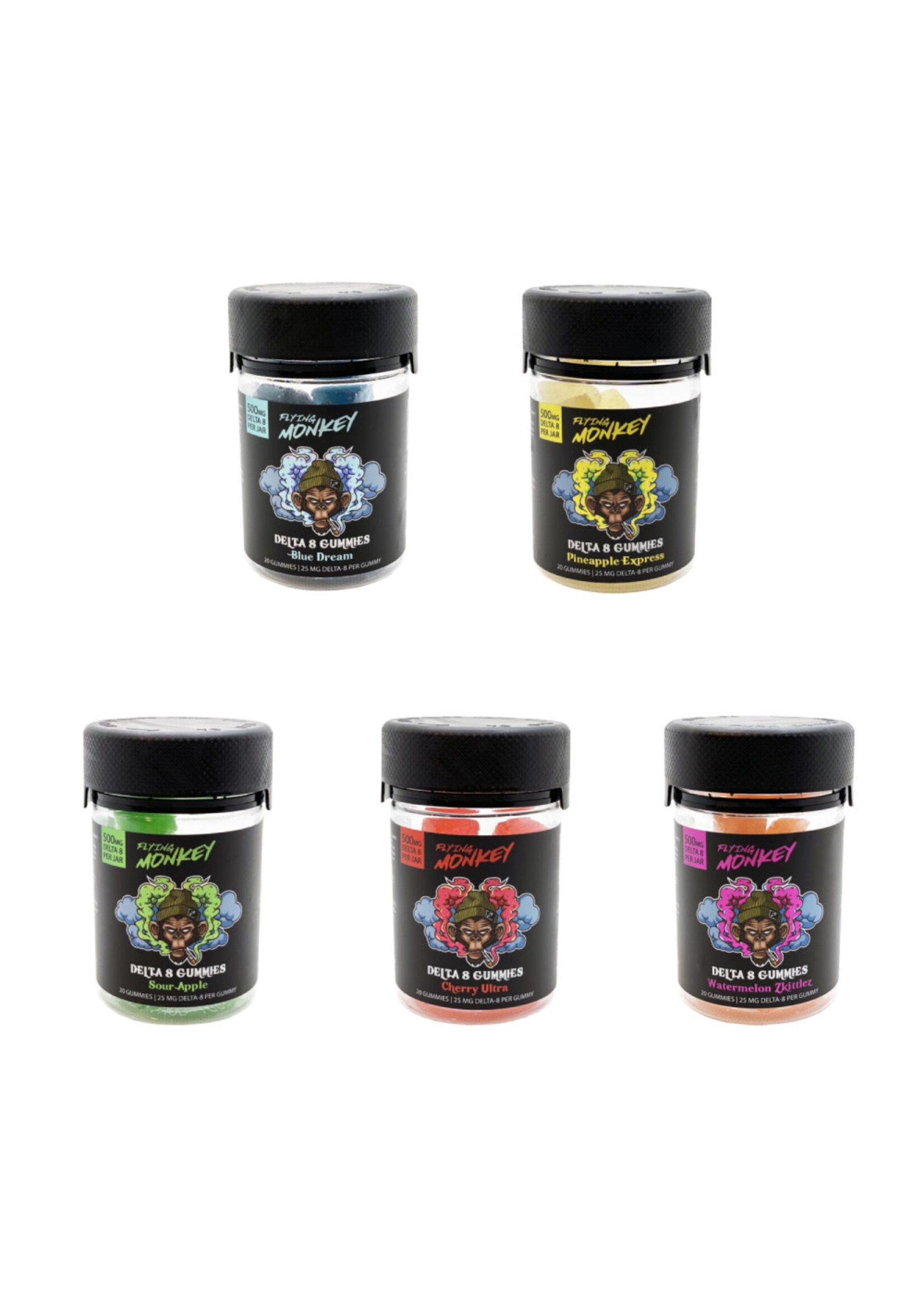 Flying Monkey Flying Monkey Gummies 500mg Delta 8 THC - 20ct