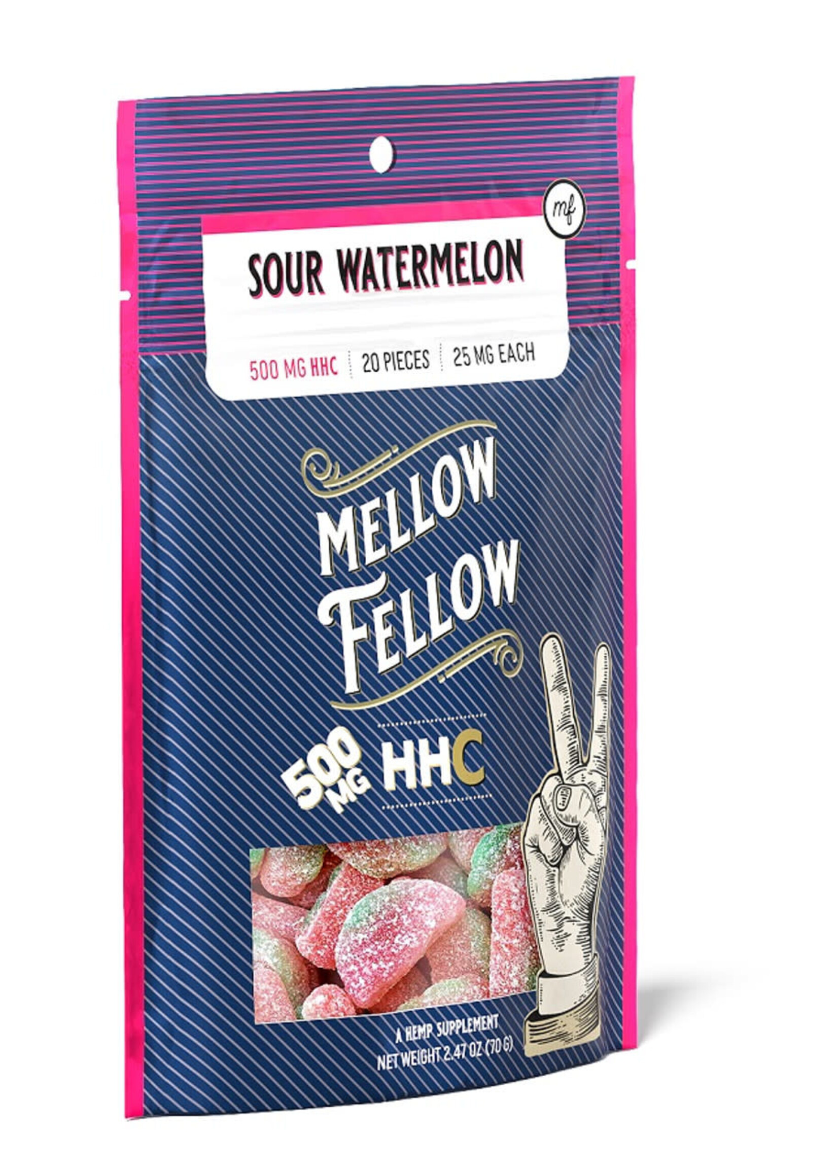 Mellow Fellow Mellow Fellow HHC Gummies 500mg