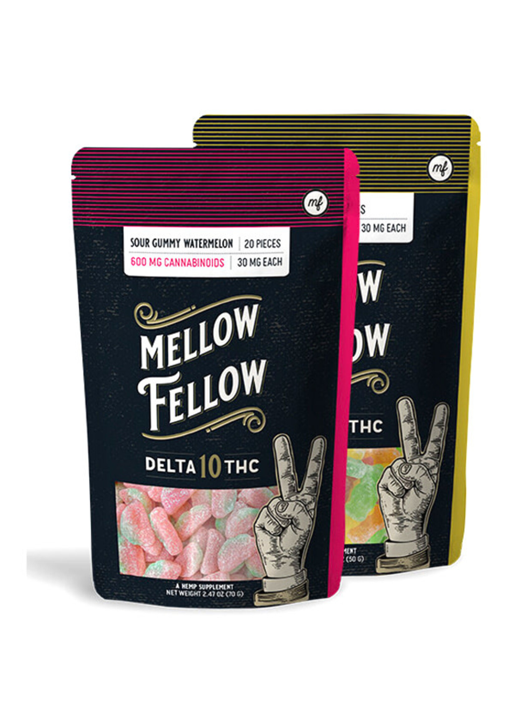 Mellow Fellow Mellow Fellow Delta 10 600mg Gummies 20ct