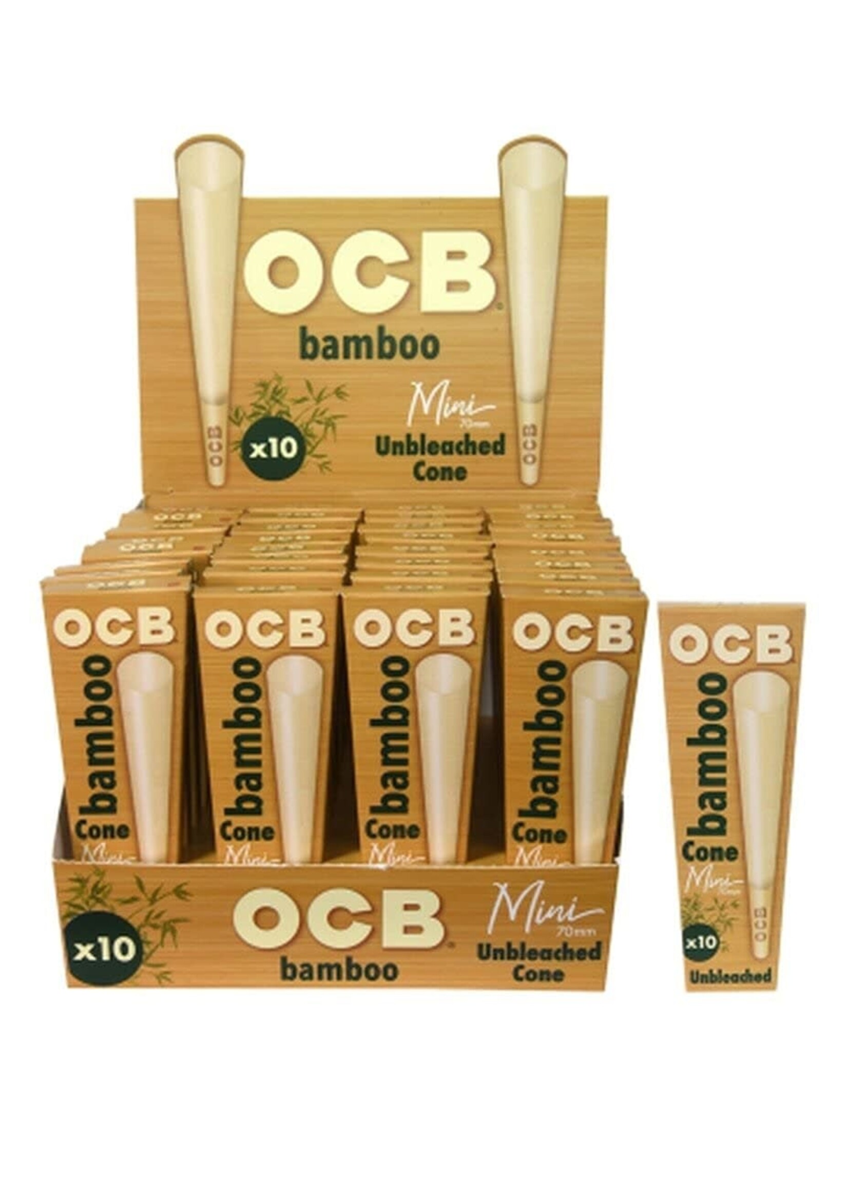 OCB Cone OCB Bamboo/Organic Pre-Rolled Cone Assorted Sizes