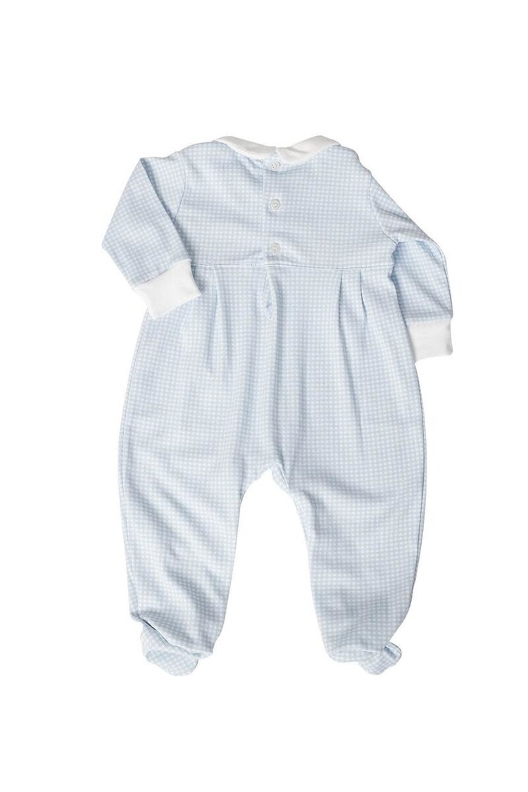 Nella Pima Nella Pima Gingham Smocked Footie