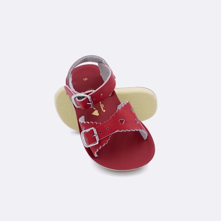 Sun San Salt Water Sandals Red Sweetheart Sun Sans