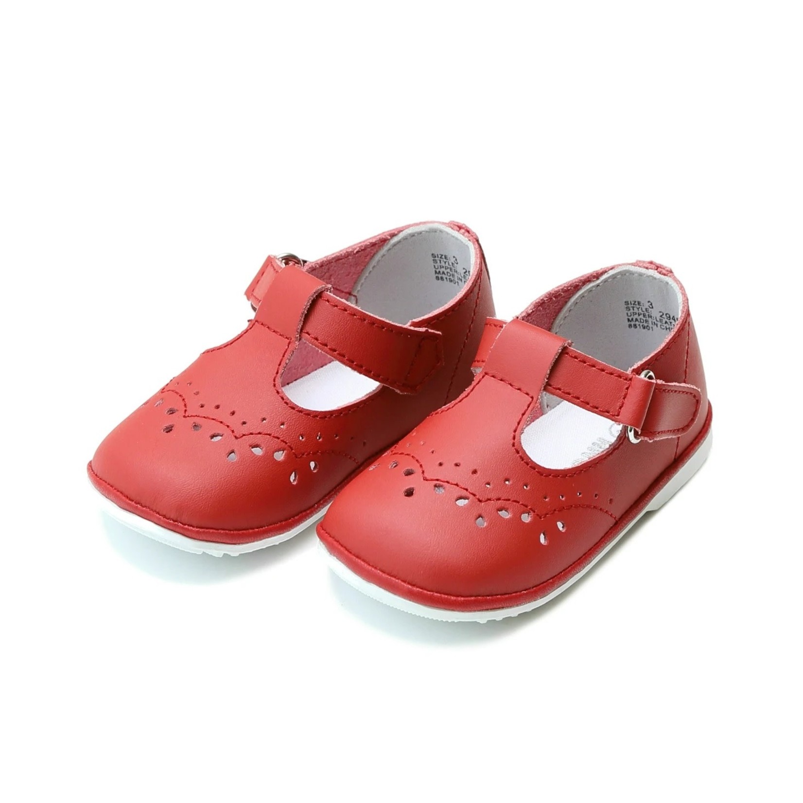 Angel Baby Shoes Red T-Strap