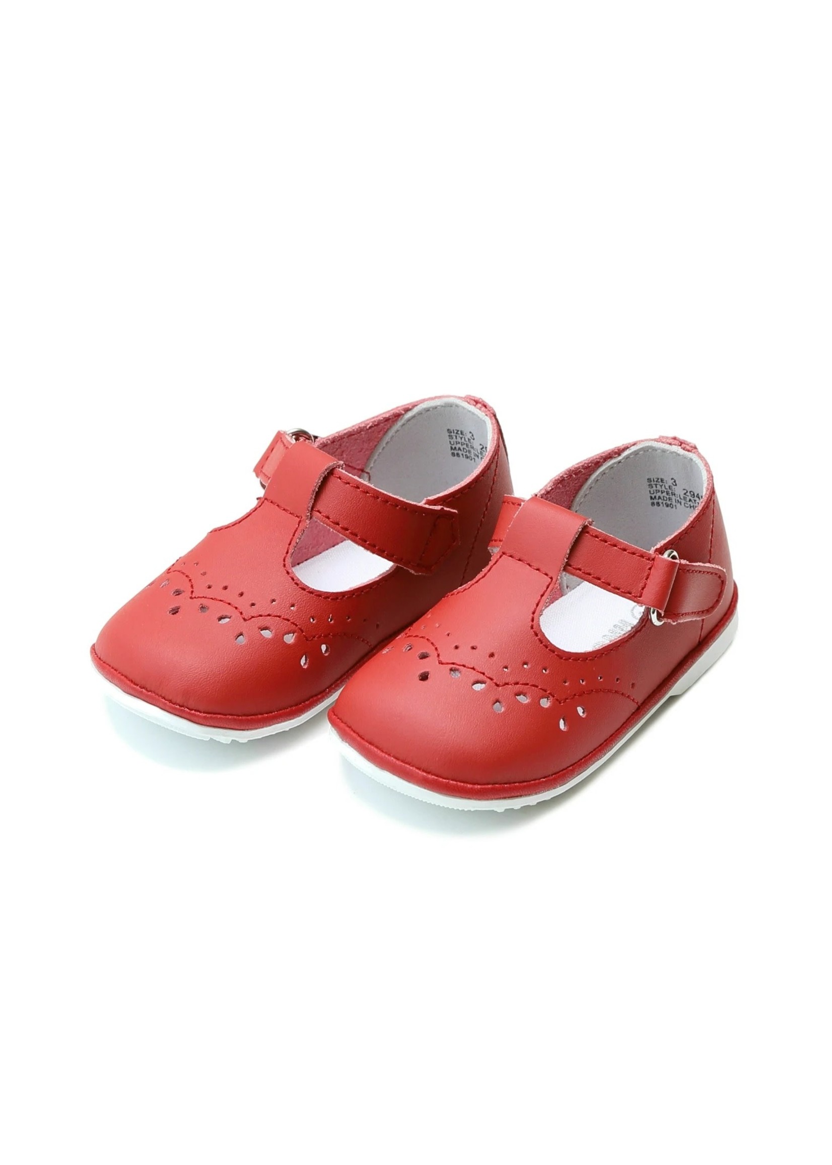 Angel Baby Shoes Red T-Strap