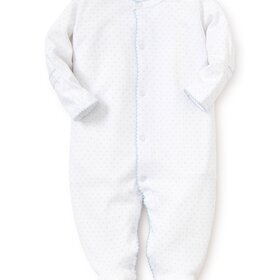 Kissy Kissy Blue Dots Footie
