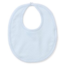 Kissy Kissy Blue w/ White Dot Bib