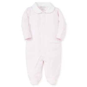 Kissy Kissy Pink Emb Dot Footie