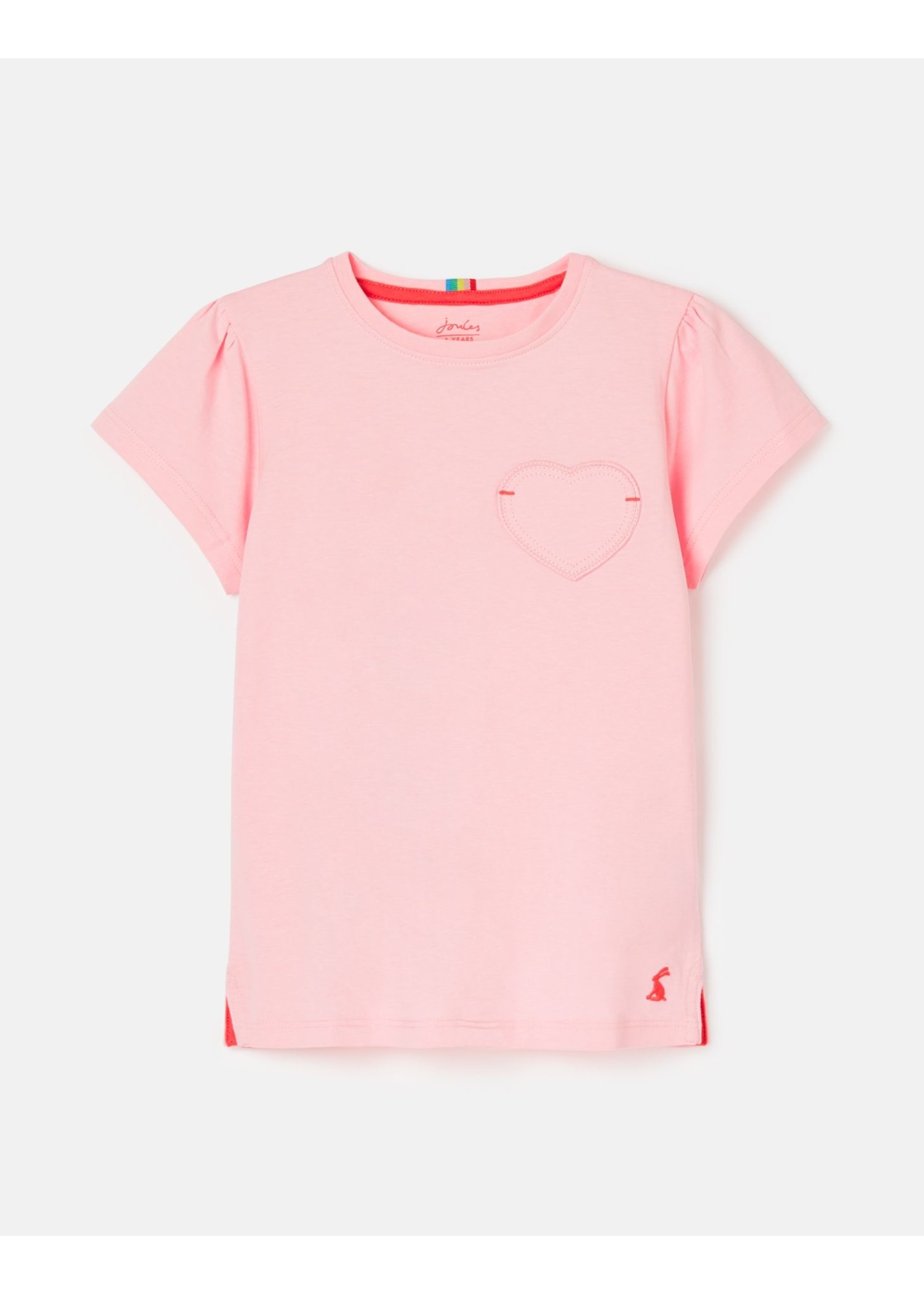 Joules Pale Pink Heart Pocket Shirt