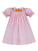 Petit Bebe Pink Check Pumpkin Bishop Dress