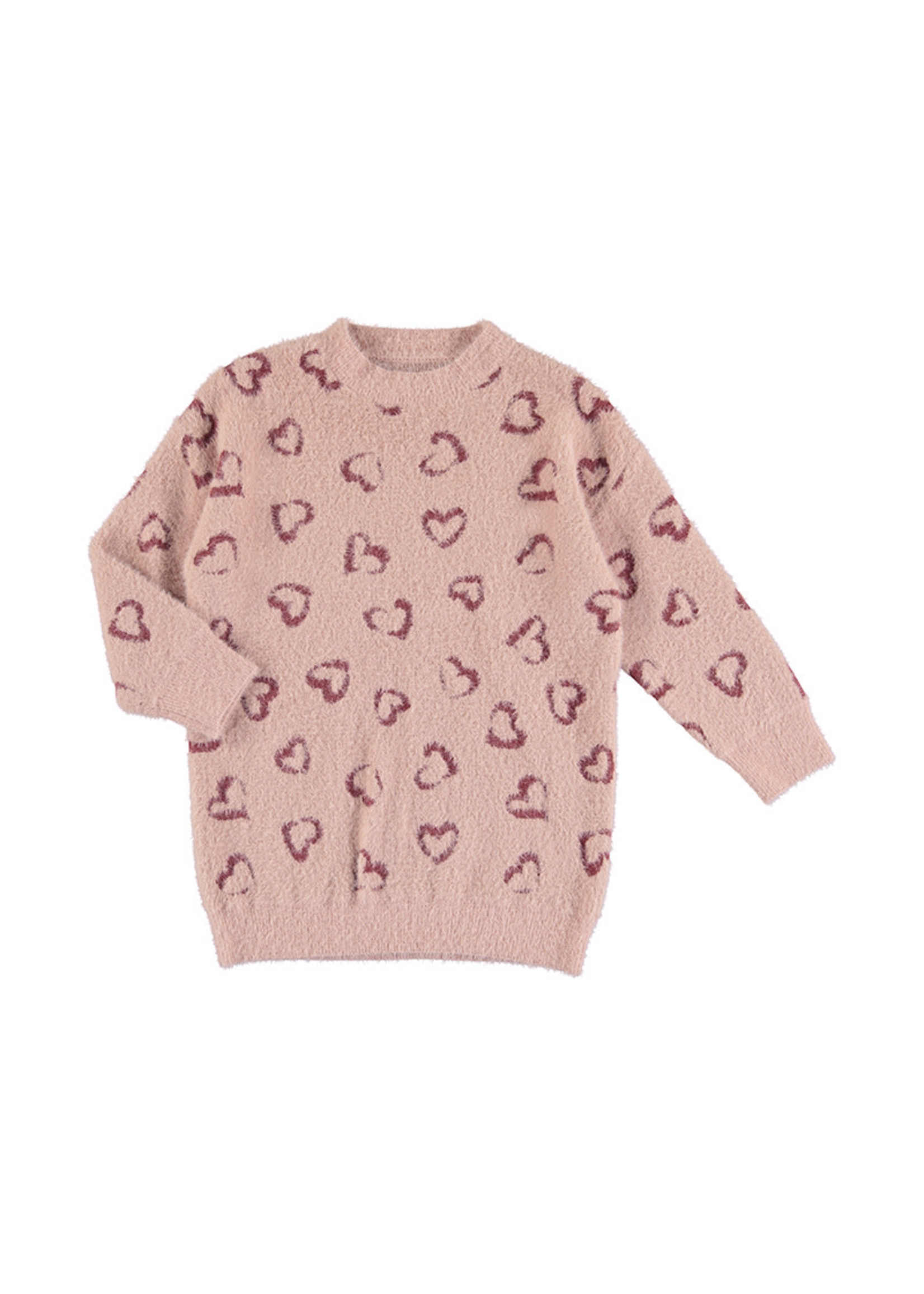 Mayoral Pink Heart Sweater Dress
