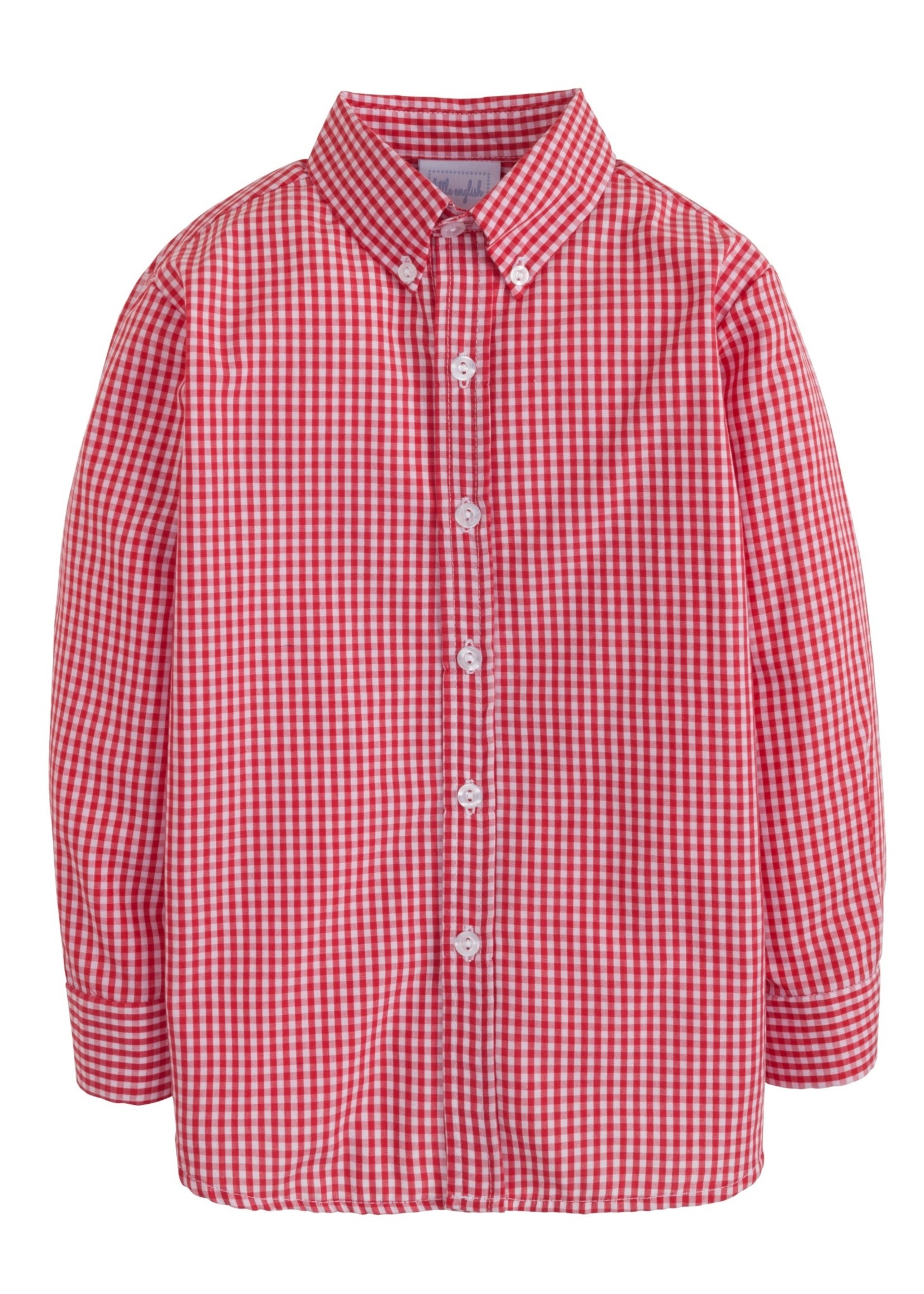Little English Red Gingham Button Down Shirt