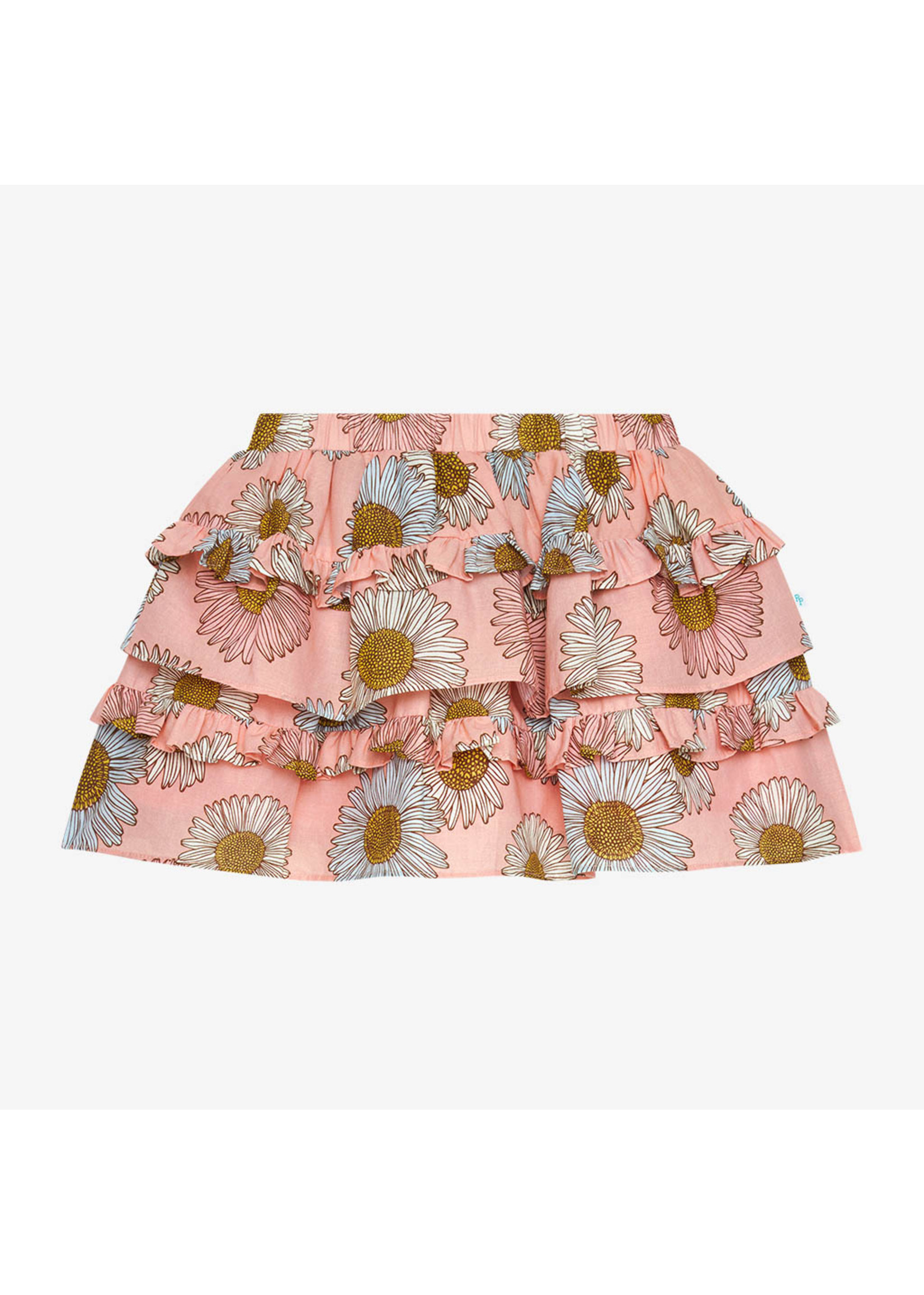 Posh Peanut Millie Ruffle Floral Mini Skirt